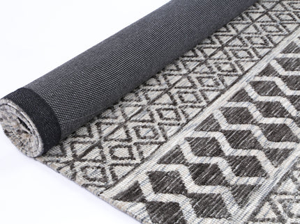 Amritsar Ramdass Grey Cotton Blend Rug