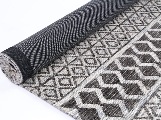 Amritsar Ramdass Grey Cotton Blend Rug