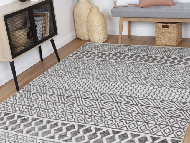 Amritsar Ramdass Grey Cotton Blend Rug