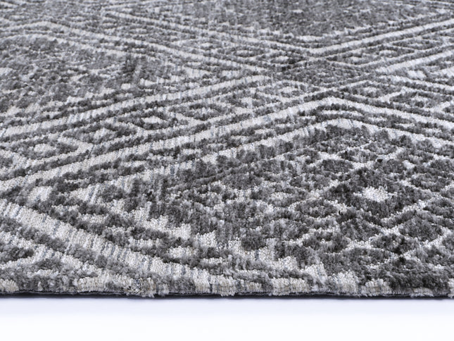Amritsar Majitha Charcoal & Beige Cotton Blend Rug