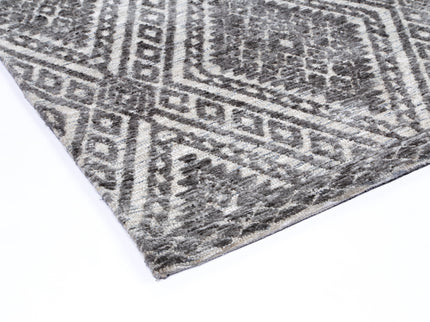 Amritsar Majitha Charcoal & Beige Cotton Blend Rug
