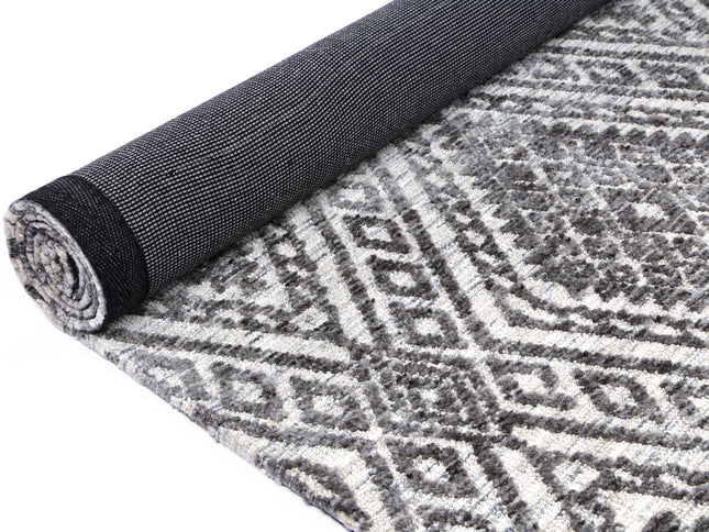 Amritsar Majitha Charcoal & Beige Cotton Blend Rug
