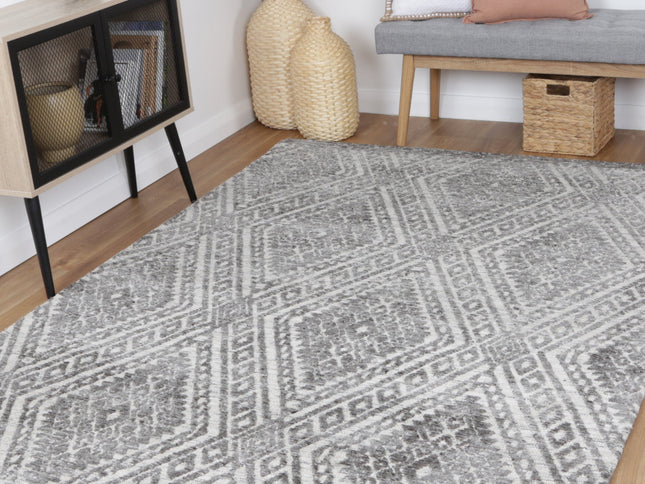 Amritsar Majitha Charcoal & Beige Cotton Blend Rug