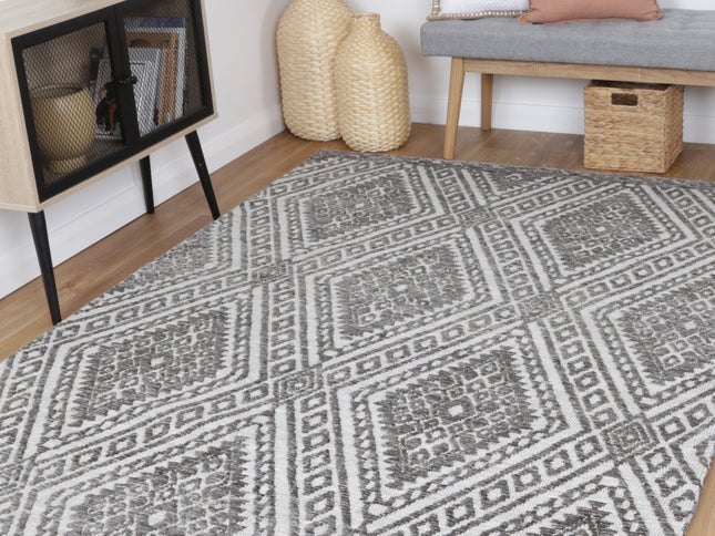 Amritsar Majitha Grey Cotton Blend Rug
