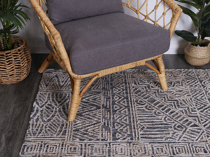 Amritsar Newburg Anthracite Tribal Rug