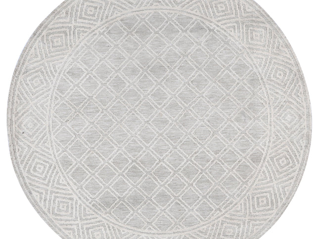 Amritsar Ajnala Cream Round Cotton Blend Rug