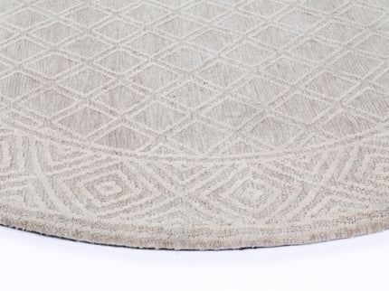 Amritsar Ajnala Cream Round Cotton Blend Rug