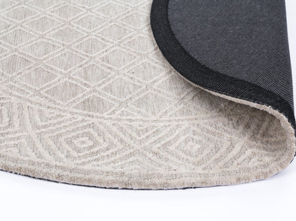 Amritsar Ajnala Cream Round Cotton Blend Rug