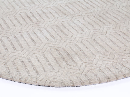 Amritsar Attari Cream Round Cotton Blend Rug