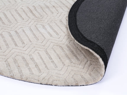 Amritsar Attari Cream Round Cotton Blend Rug