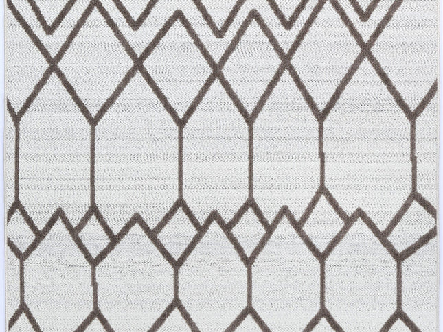 Ares Lelantine Geometric Cream and Brown Rug