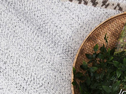 Ares Agros Geometric Cream and Beige Rug