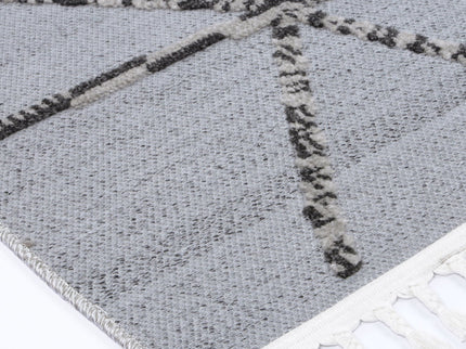 Ares Sparta Geomteric Grey and Ash Rug