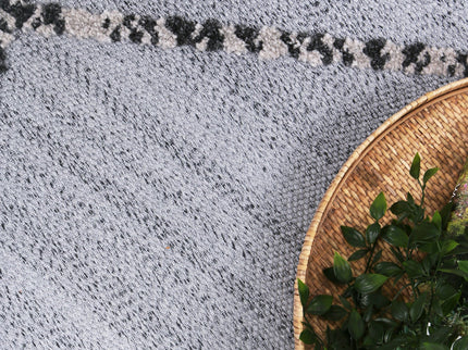Ares Sparta Geomteric Grey and Ash Rug