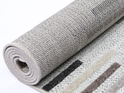 Ares Attica Diamond Stone and Grey Rug