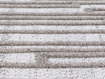 Ares Naxos Geometric Beige and Taupe Rug