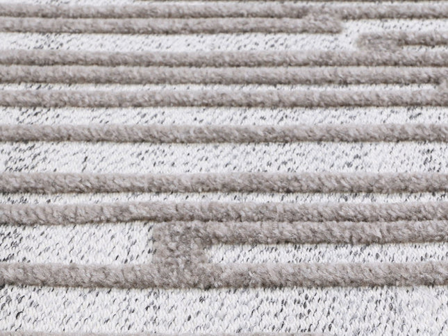 Ares Naxos Geometric Beige and Taupe Rug