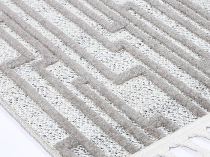 Ares Naxos Geometric Beige and Taupe Rug