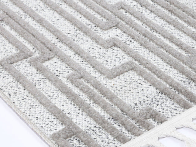 Ares Naxos Geometric Beige and Taupe Rug