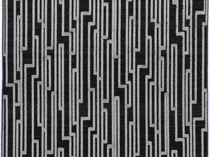 Ares Arcadia Geomteric Black and White Rug
