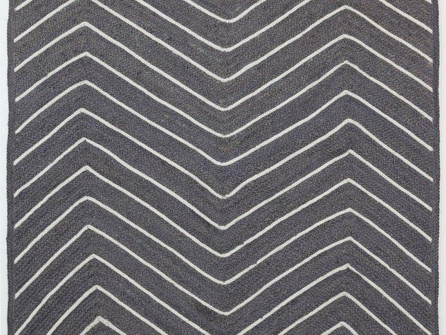Artisan Grey Chevron Rug