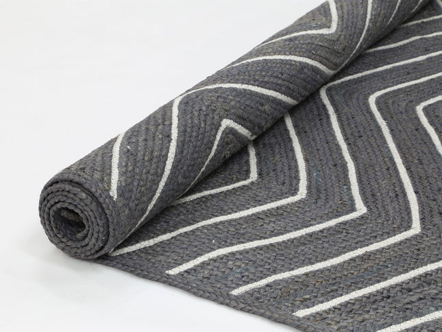 Artisan Grey Chevron Rug