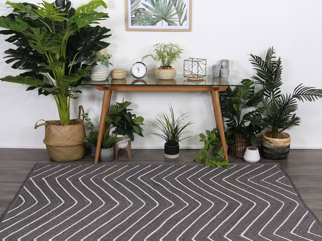 Artisan Grey Chevron Rug