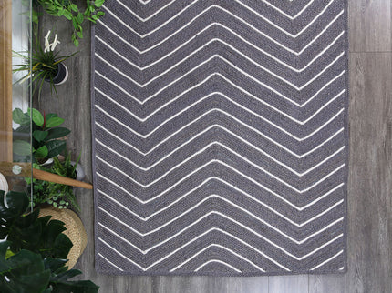 Artisan Grey Chevron Rug