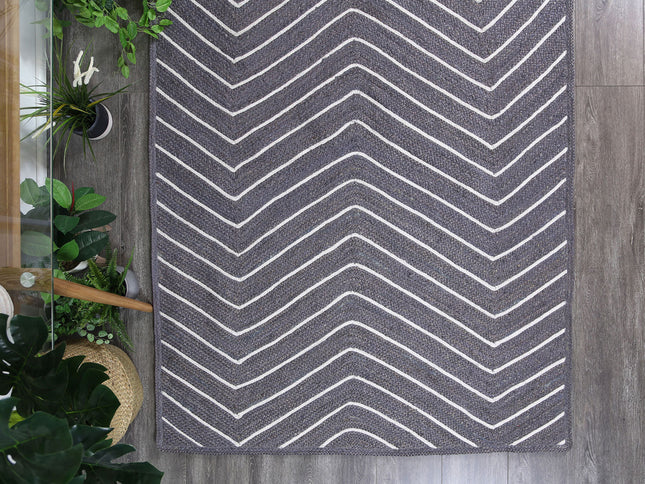 Artisan Grey Chevron Rug
