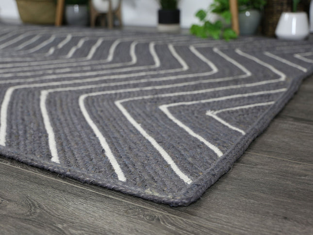 Artisan Grey Chevron Rug