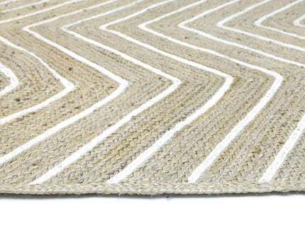 Artisan Light Beige Chevron Rug