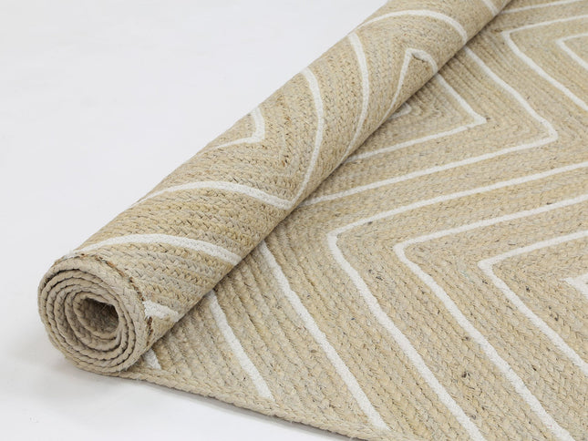 Artisan Light Beige Chevron Rug