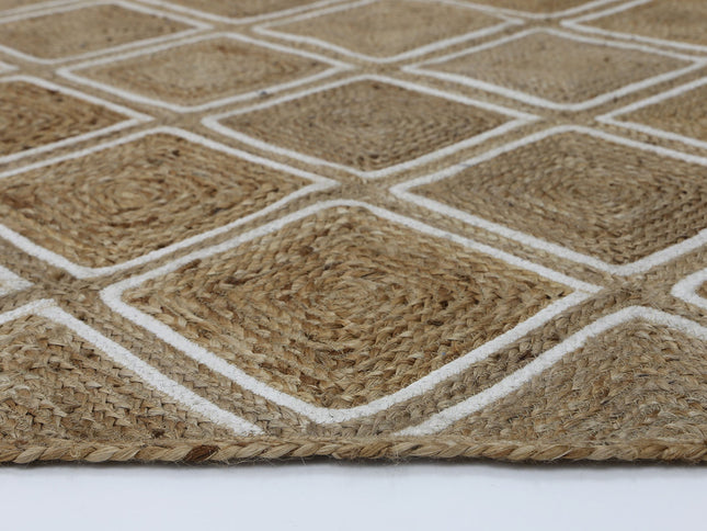 Artisan Beige Parquetry Rug