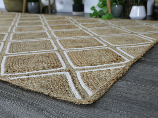 Artisan Beige Parquetry Rug