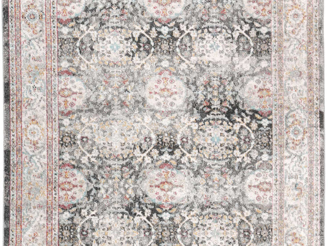 Artifact Shang Ogee Black and Red Rug