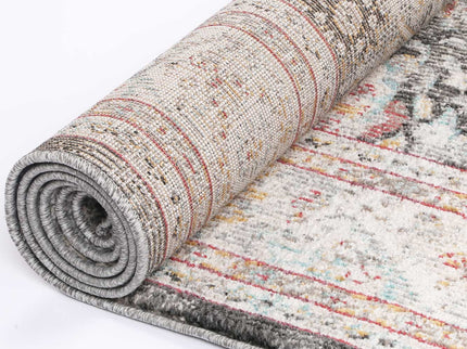 Artifact Shang Ogee Black and Red Rug