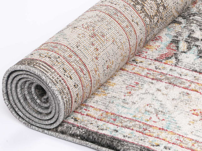 Artifact Shang Ogee Black and Red Rug