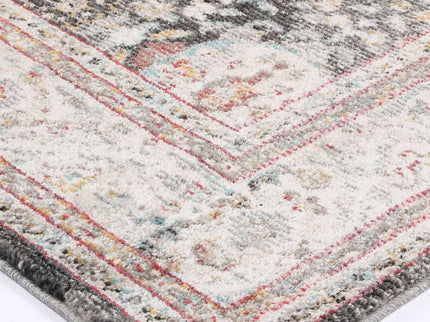 Artifact Shang Ogee Black and Red Rug