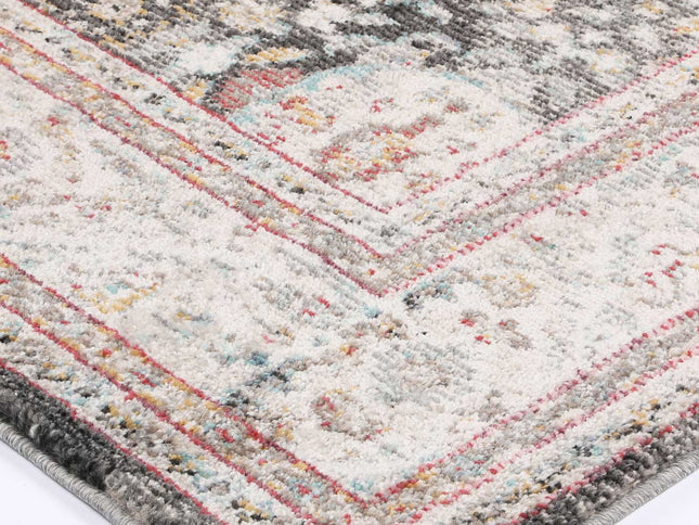 Artifact Shang Ogee Black and Red Rug