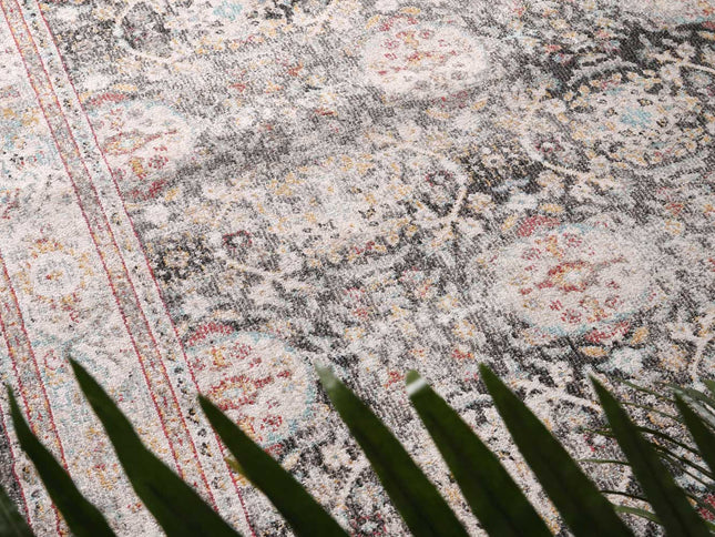 Artifact Shang Ogee Black and Red Rug