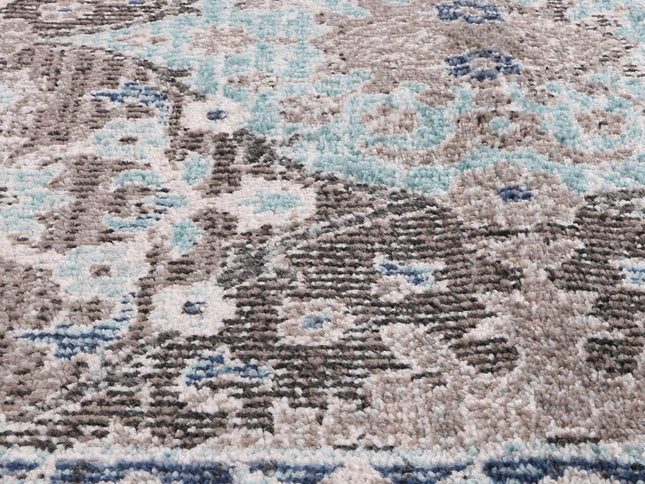 Artifact Vedic Ogee Multi-Blue Rug
