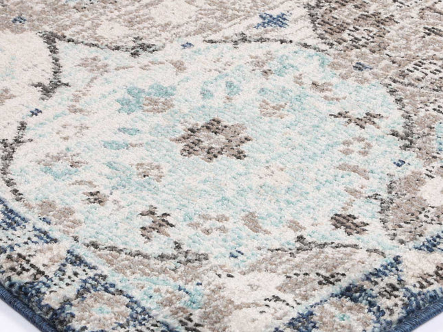 Artifact Vedic Ogee Multi-Blue Rug