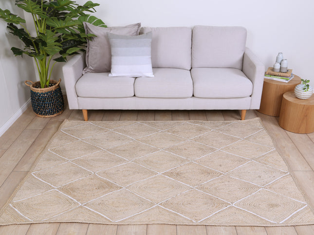 Artisan Pearl Diamond Rug