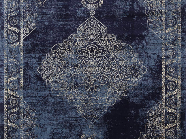 Arya Distressed Navy Rug