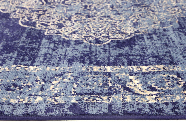 Arya Distressed Navy Rug