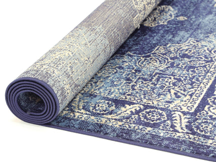 Arya Distressed Navy Rug