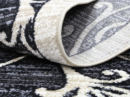 Arya Vines Grey Beige Rug