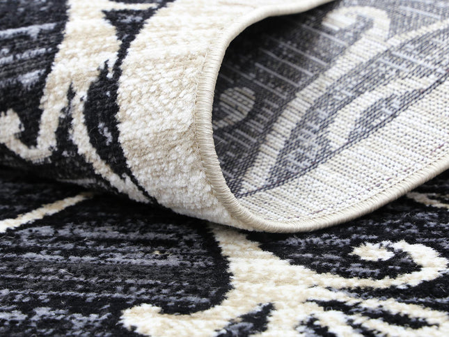 Arya Vines Grey Beige Rug