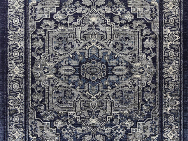 Arya Tranistional Navy Rug