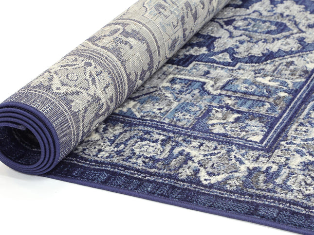 Arya Tranistional Navy Rug